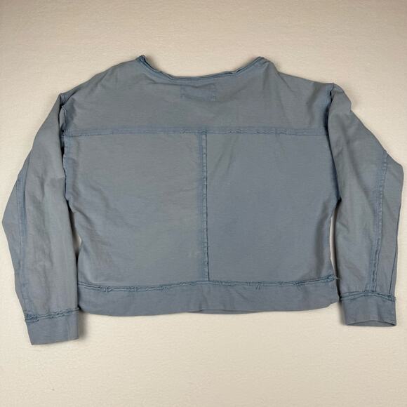 Pilcro Ina seamed cotton pullover SKY size S - Picture 5 of 12